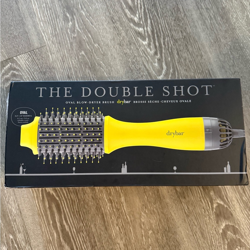 Drybar Double Shot Oval Blow-Dryer Brush in Yellow